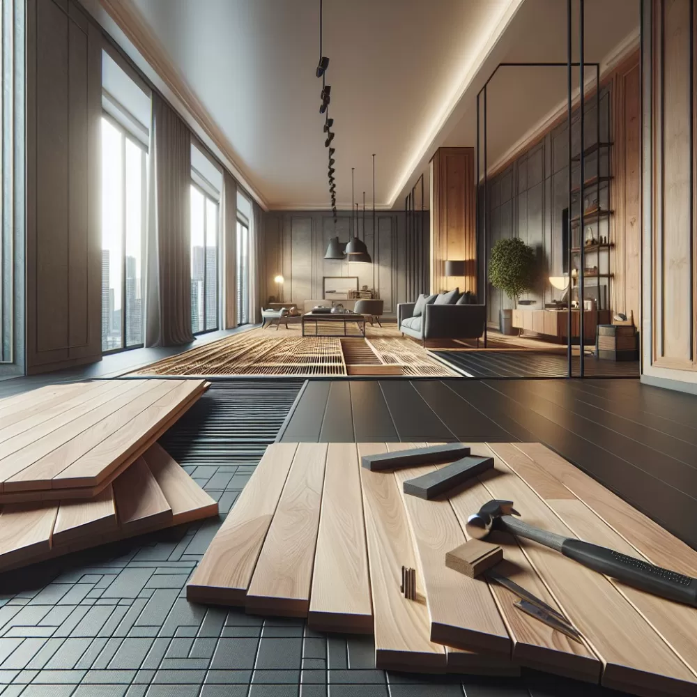 Wykończenie podłogi w mieszkaniu